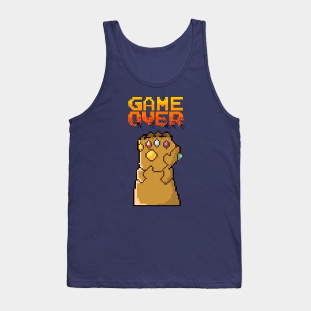 8-bit Infinity Game Over Tank Top by DeepDiveThreads